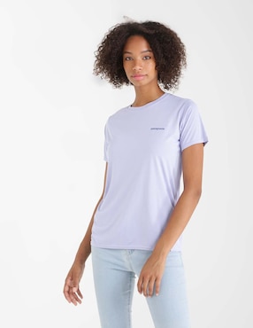 Playera Manga Corta Patagonia Cuello Redondo Para Mujer