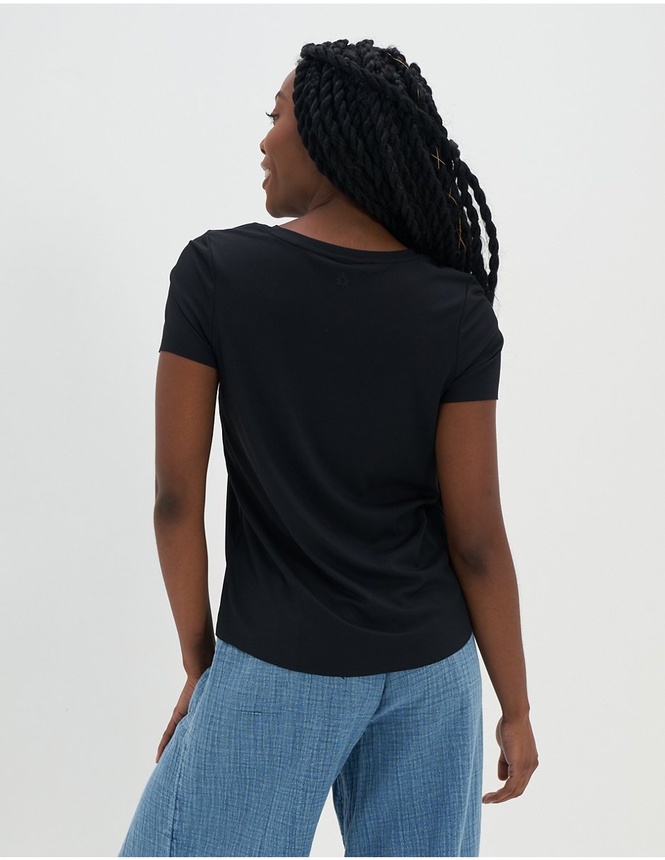 Playera Int Move It Rib Tee cuello redondo para mujer 2