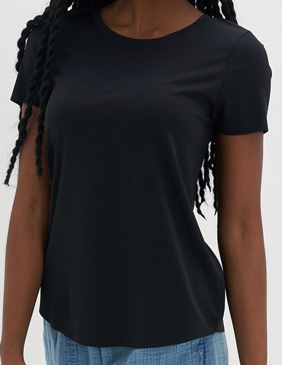 Playera Int Move It Rib Tee cuello redondo para mujer 3