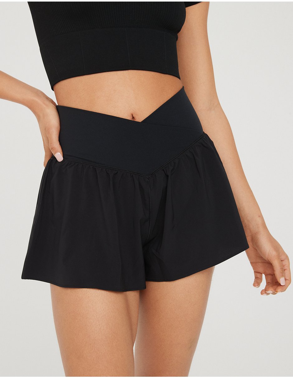 Short efecto doble prenda para entrenamiento mujer